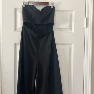 Urban outfitters jumpsuit bandeau black size small